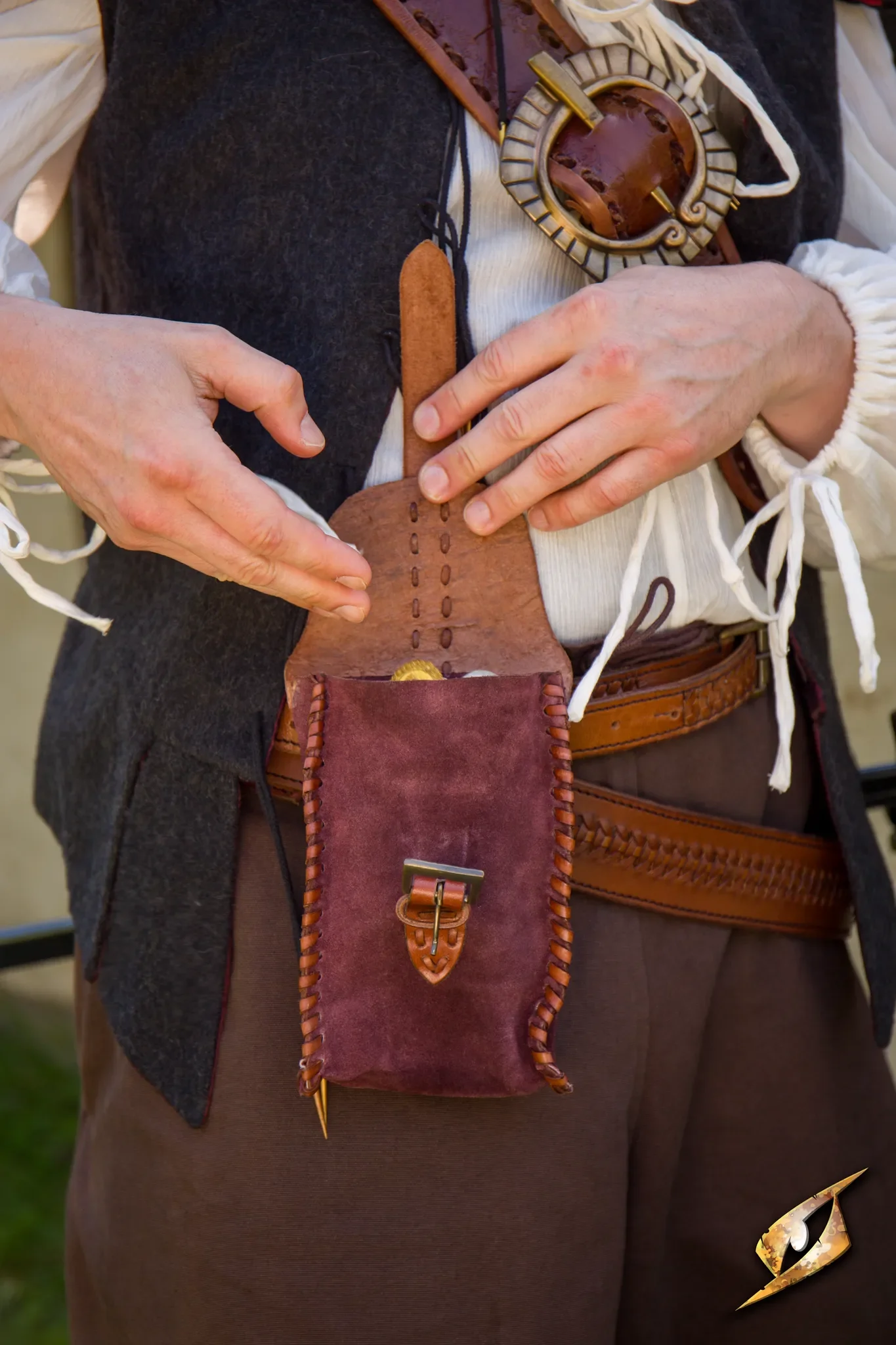 Merchant Suede Bag - Image 9