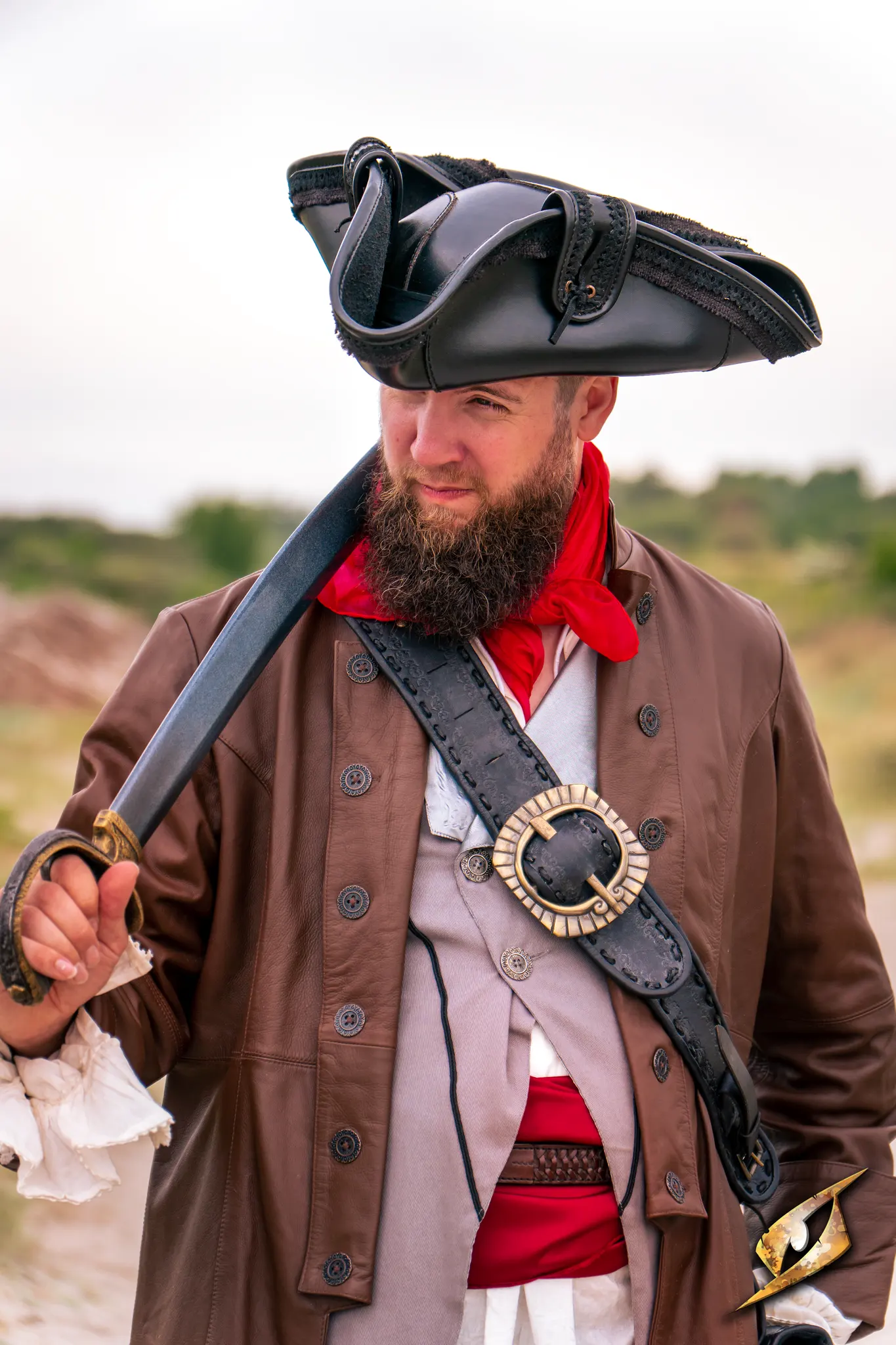Pirate Hat - Faux Leather - Image 13