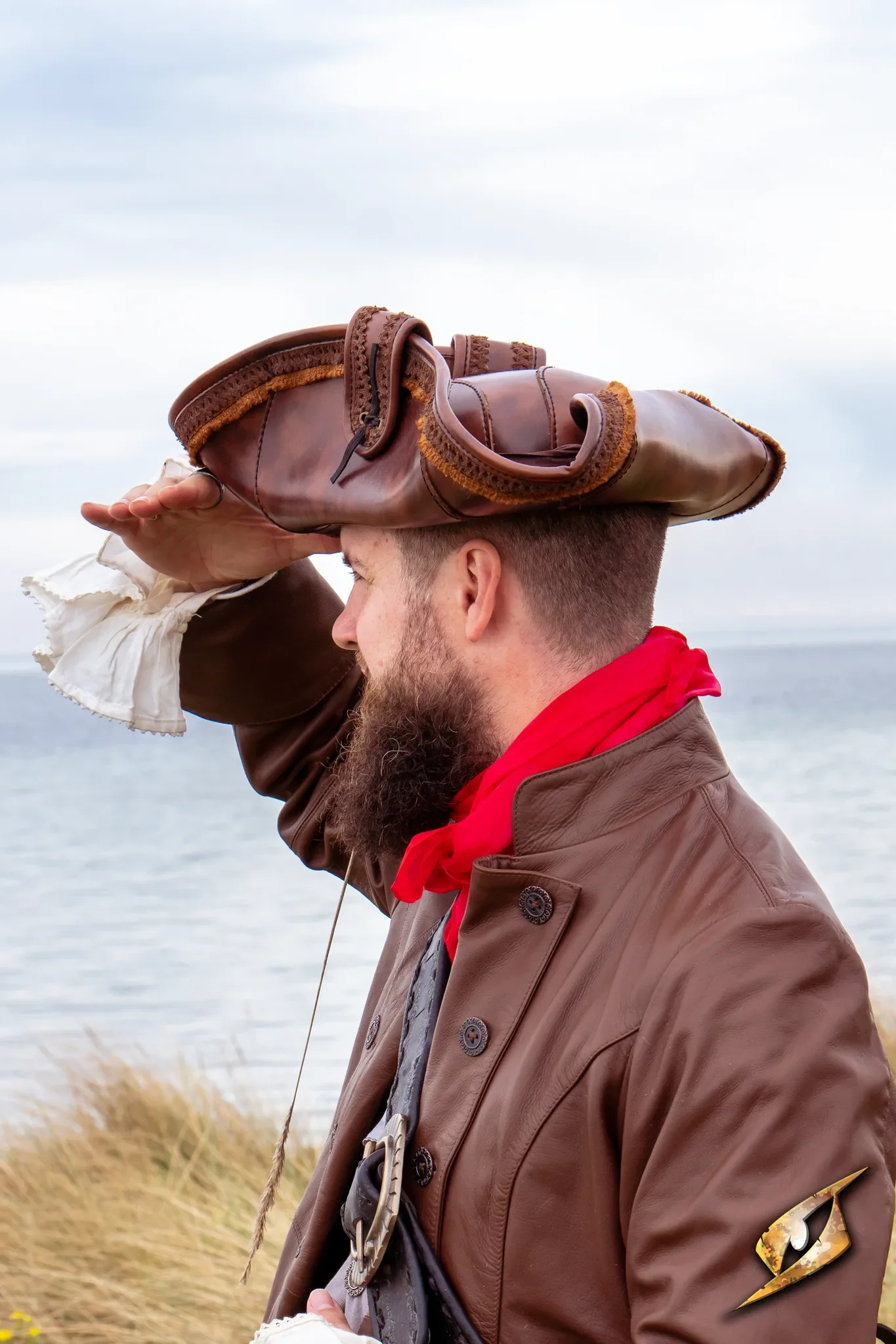 Pirate Hat - Faux Leather - Image 2