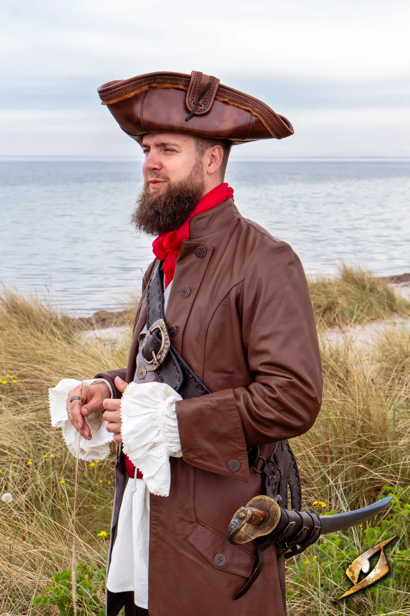Pirate Hat - Faux Leather - Image 6