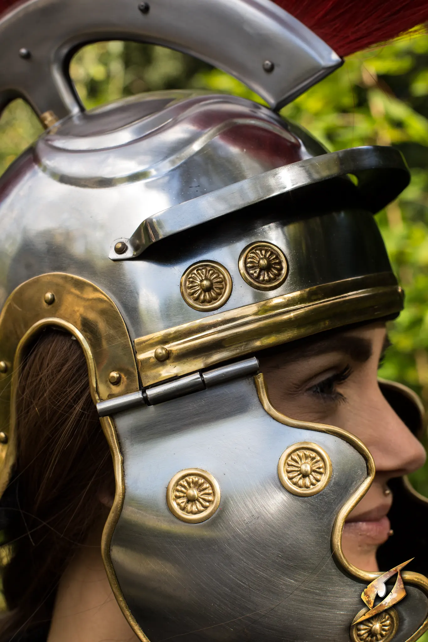 Galea Roman Helmet w. Plume - Image 6