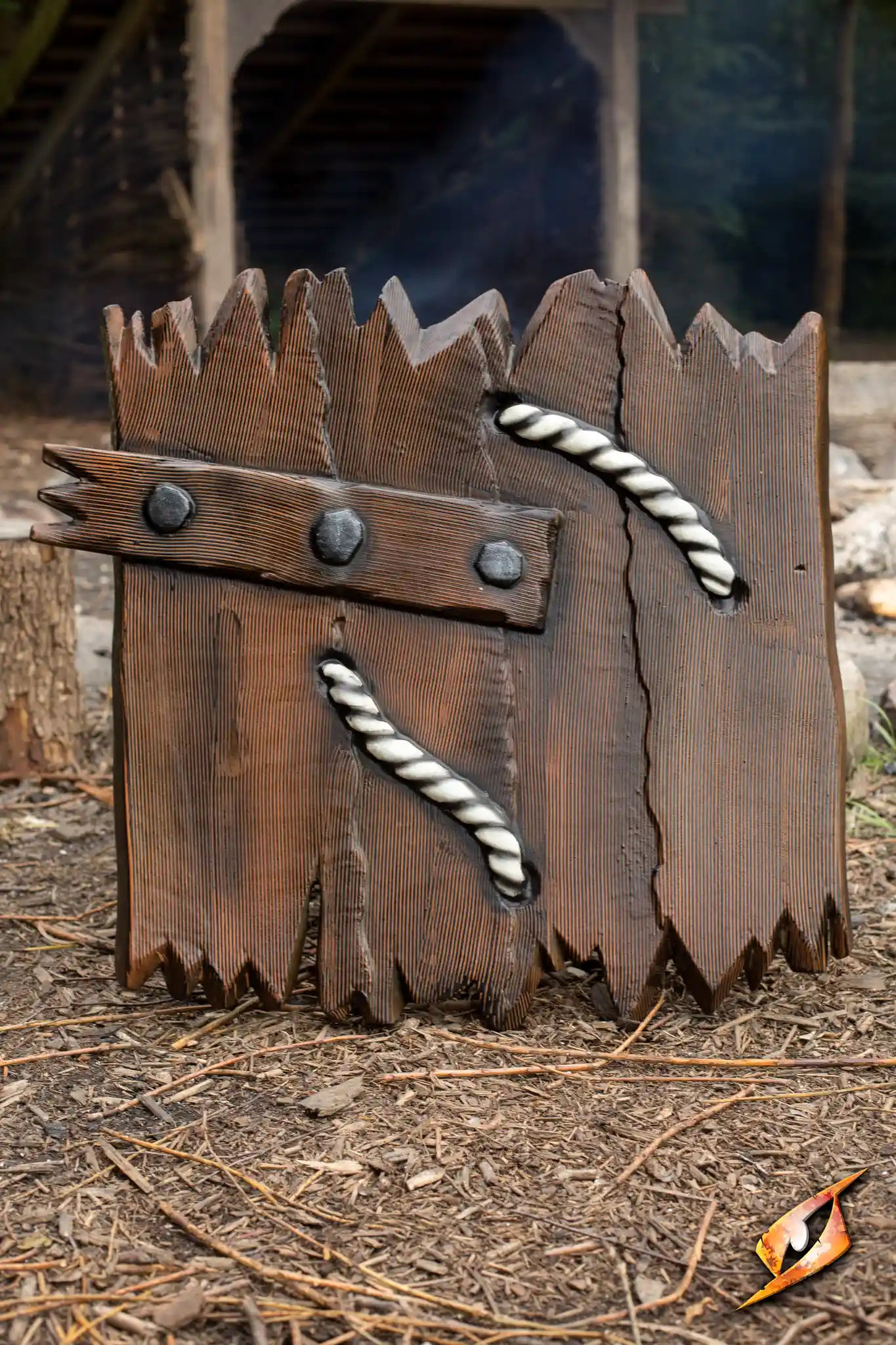 Orc Waanaz Shield - Wood - 60x66 cm - Image 5
