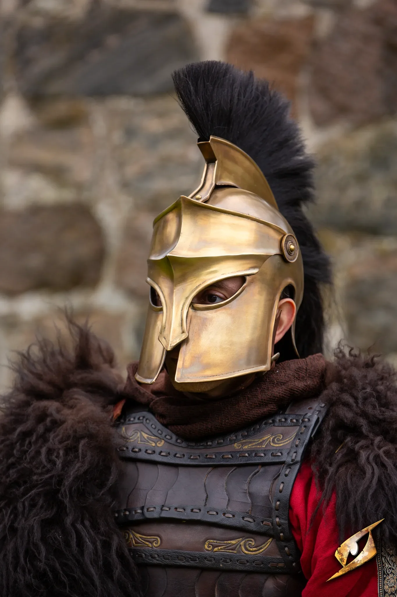 Corinthian Helmet w/Plume - Image 12