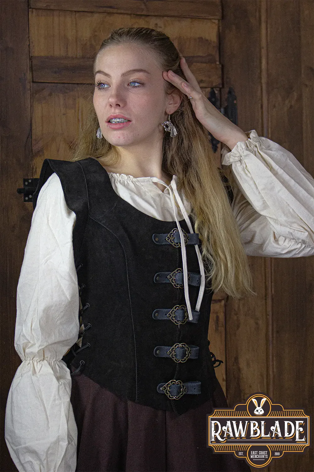 Julienne Leather Jerkin Short - Image 16