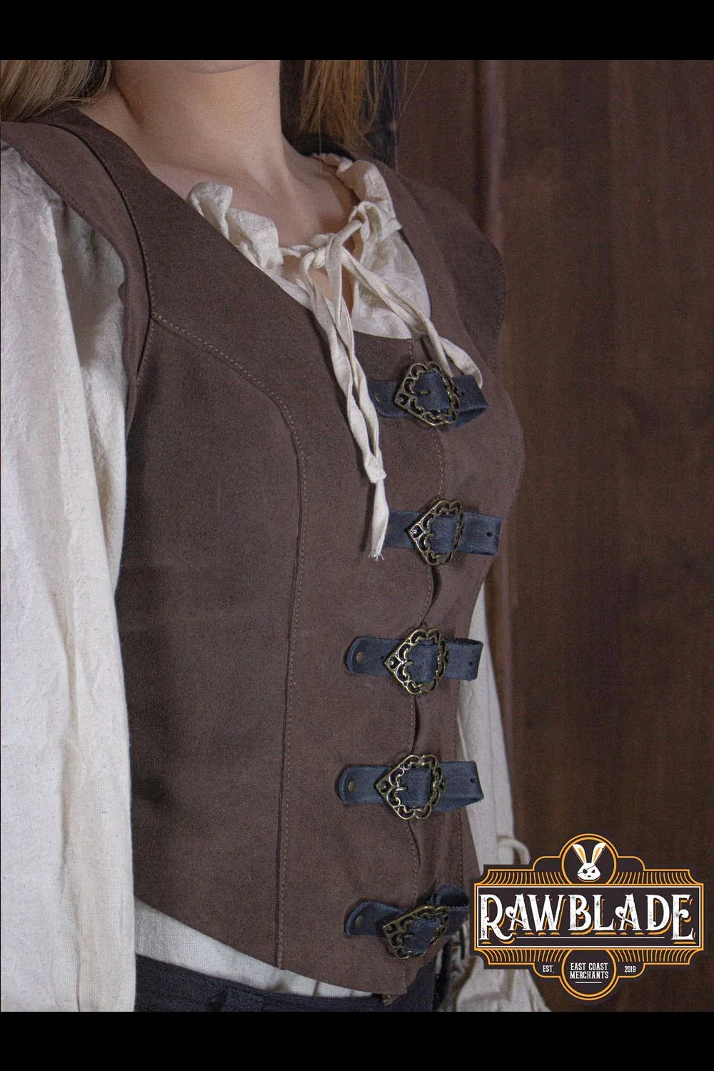 Julienne Leather Jerkin Short - Image 5