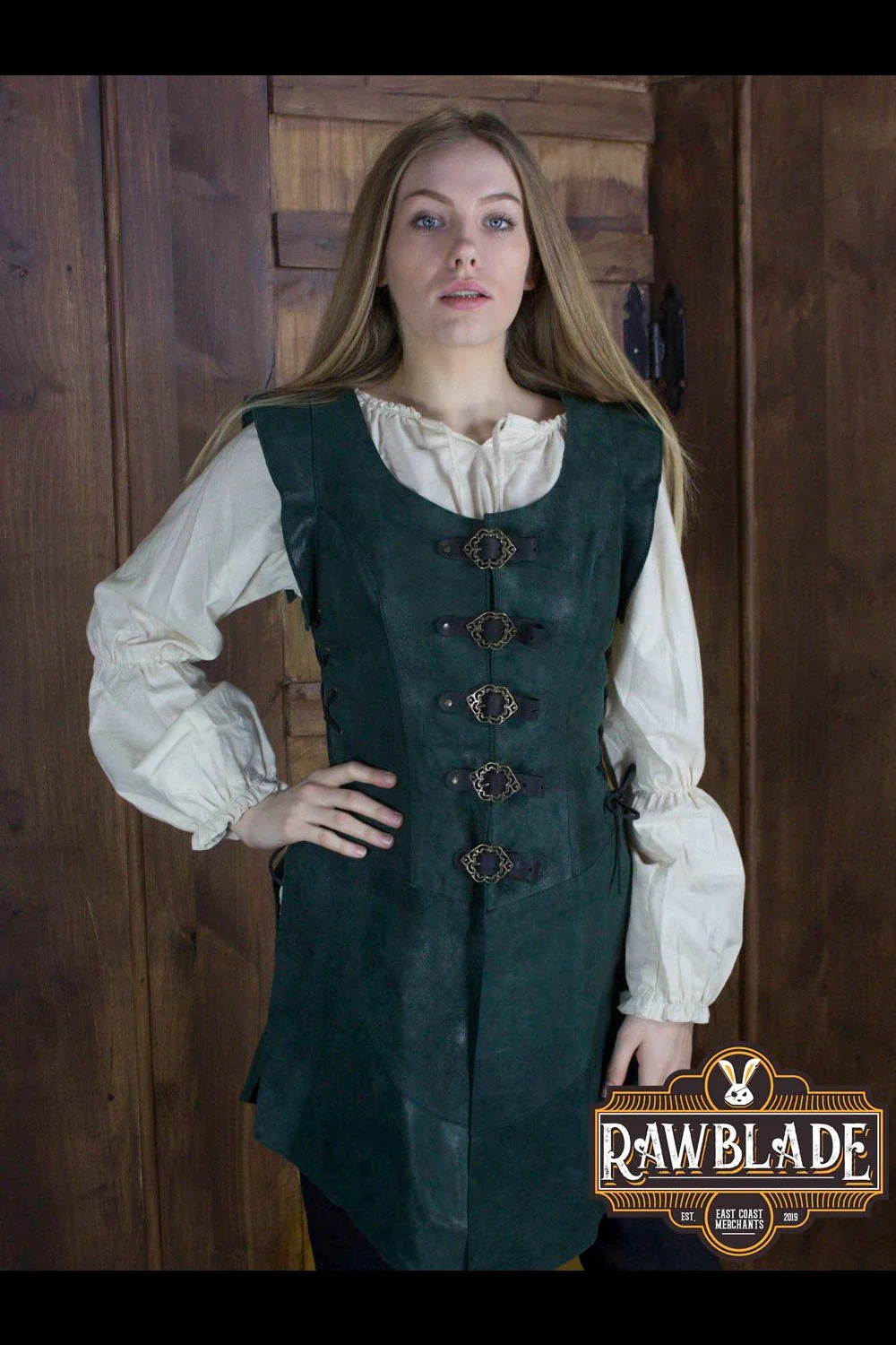 Julienne Leather Jerkin Long - Image 13