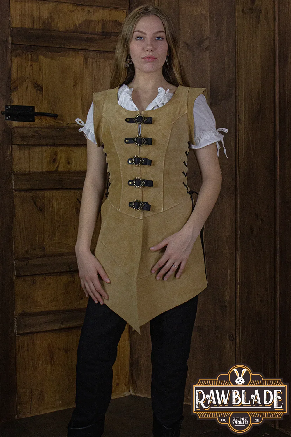 Julienne Leather Jerkin Long - Image 2