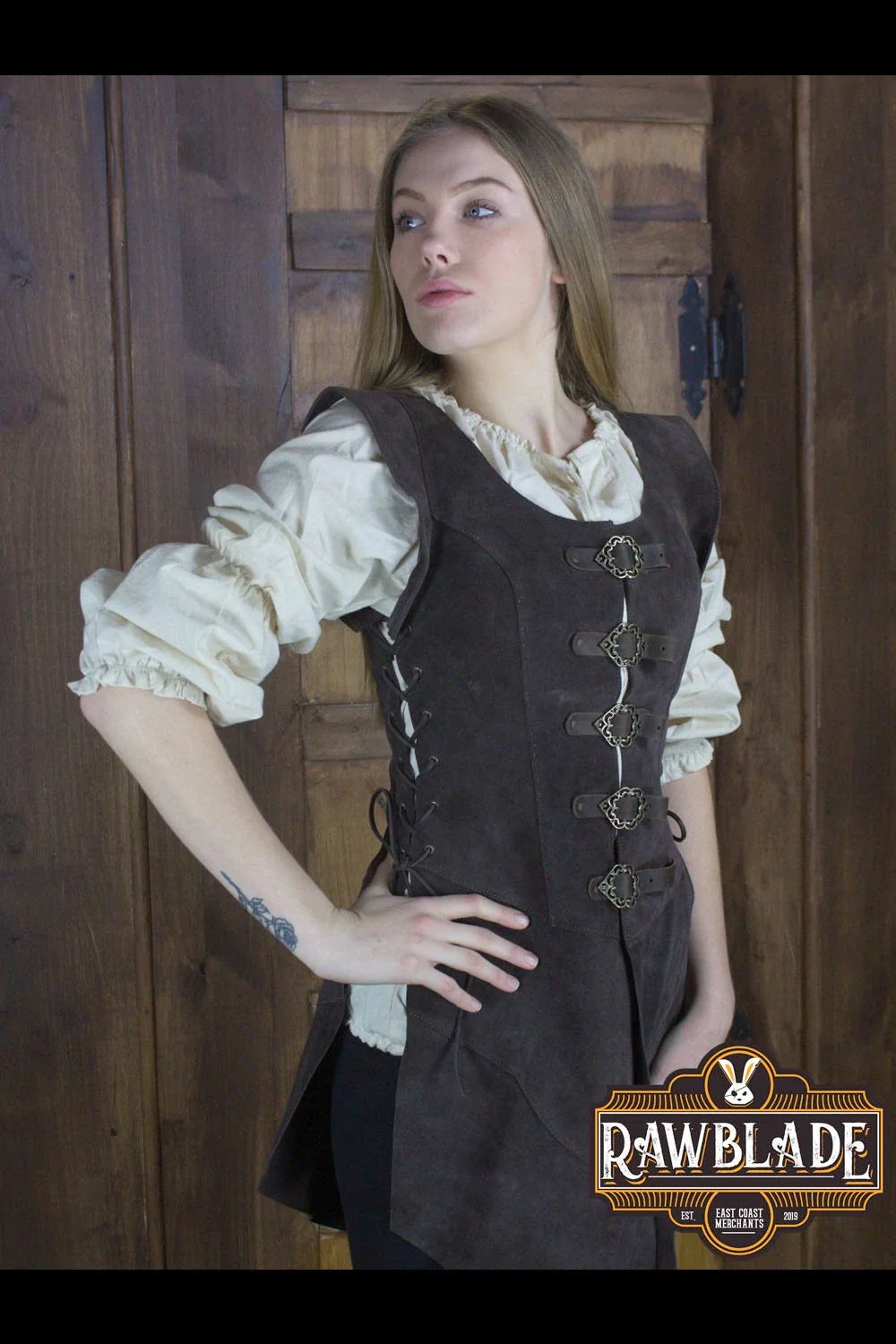 Julienne Leather Jerkin Long - Image 6