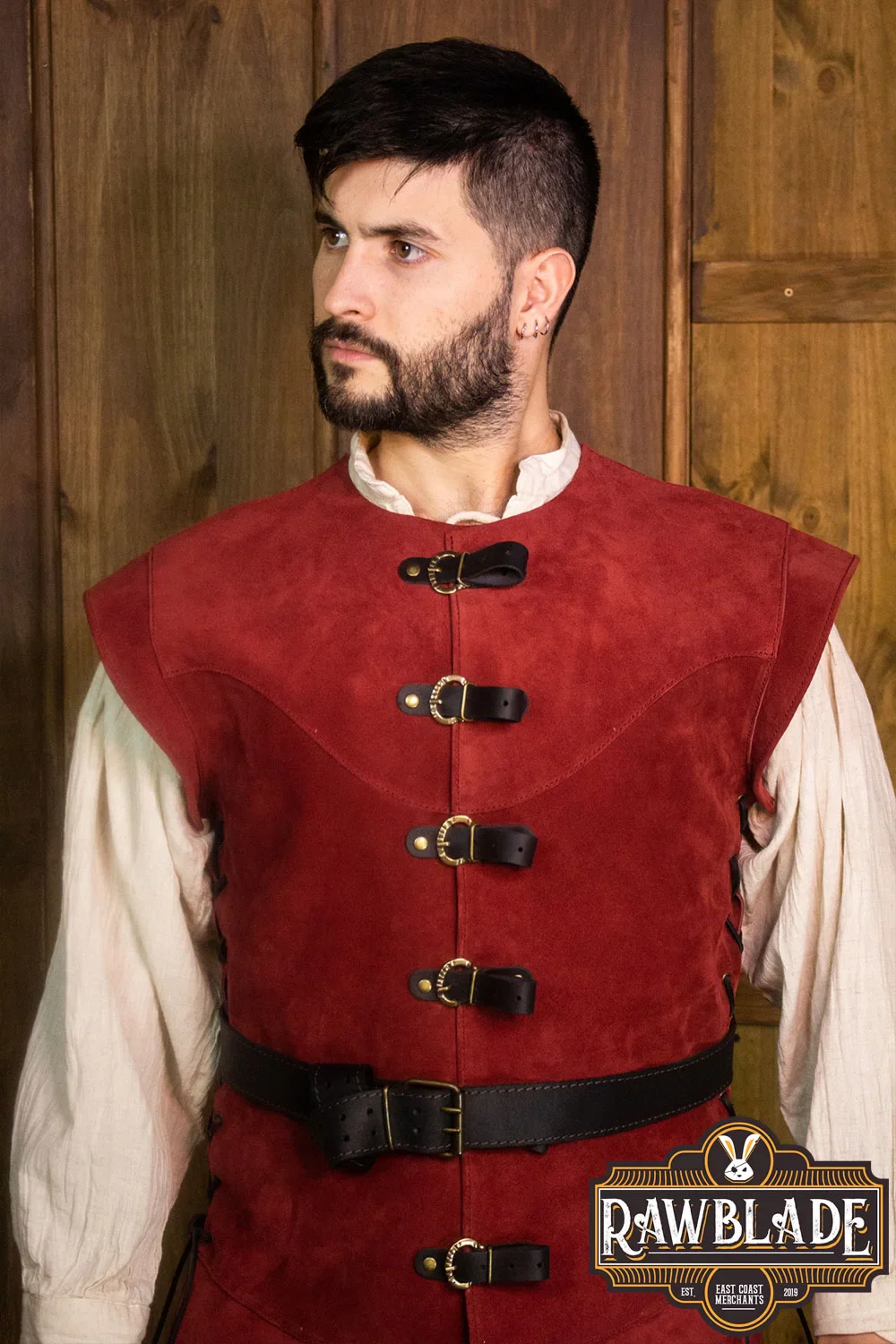 Jules Long Leather Jerkin - Image 18