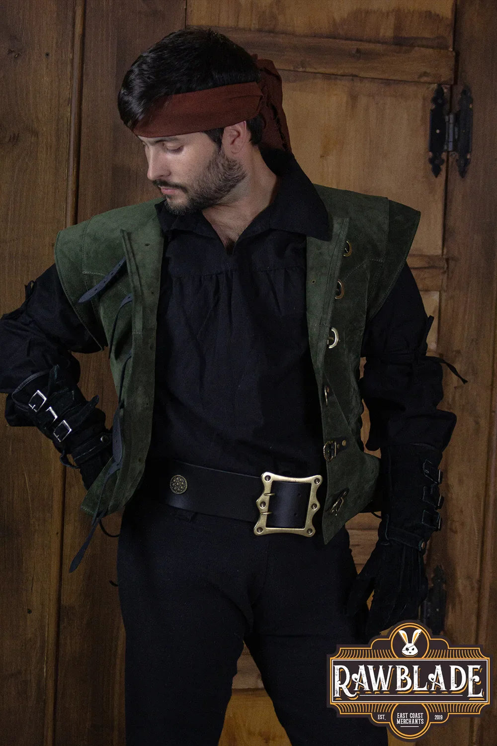 Jules Short Splitleather Jerkin - Image 12