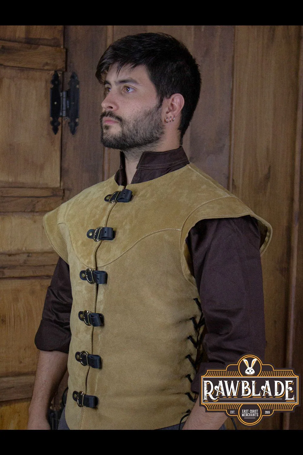 Jules Short Splitleather Jerkin - Image 13