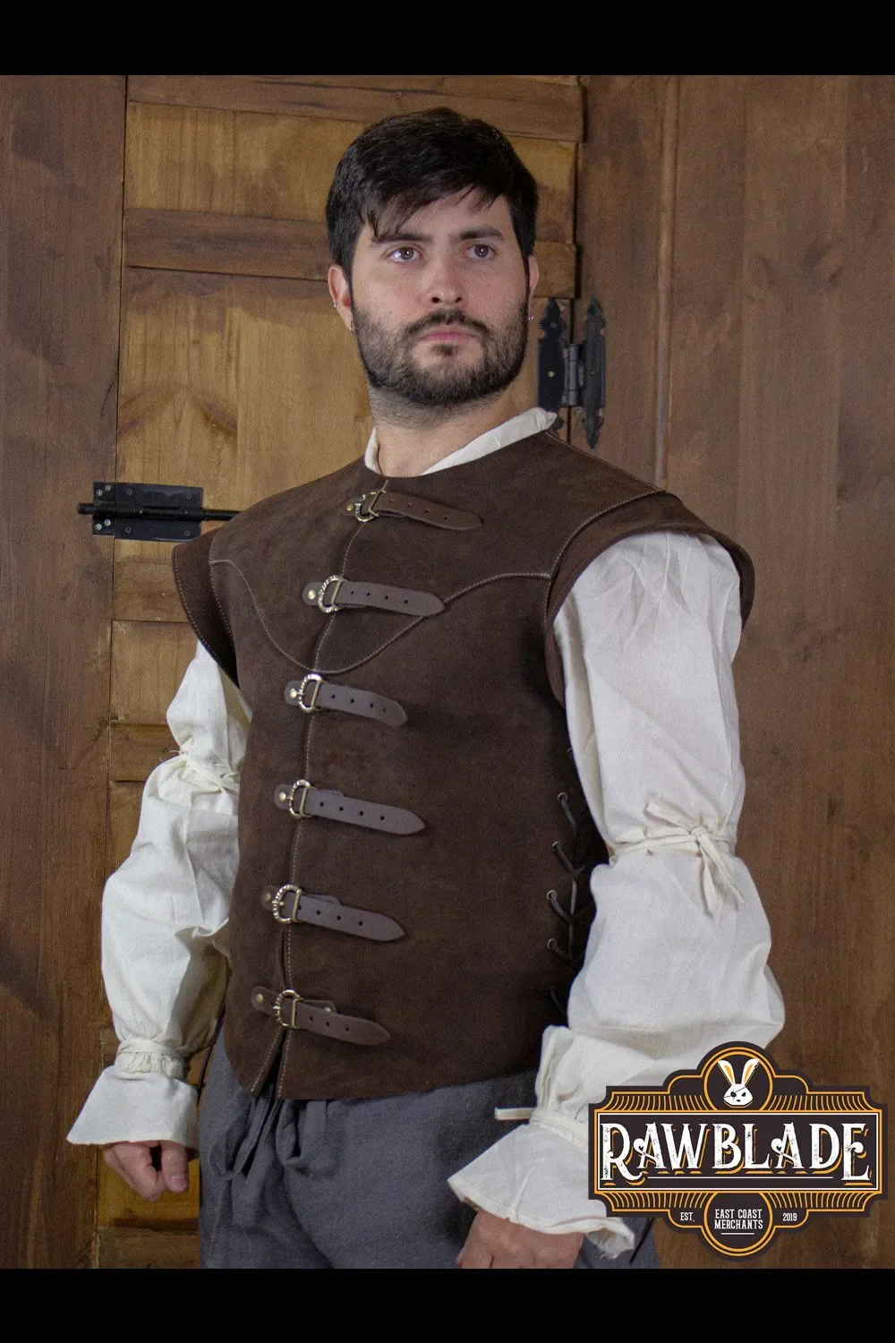 Jules Short Splitleather Jerkin - Image 2