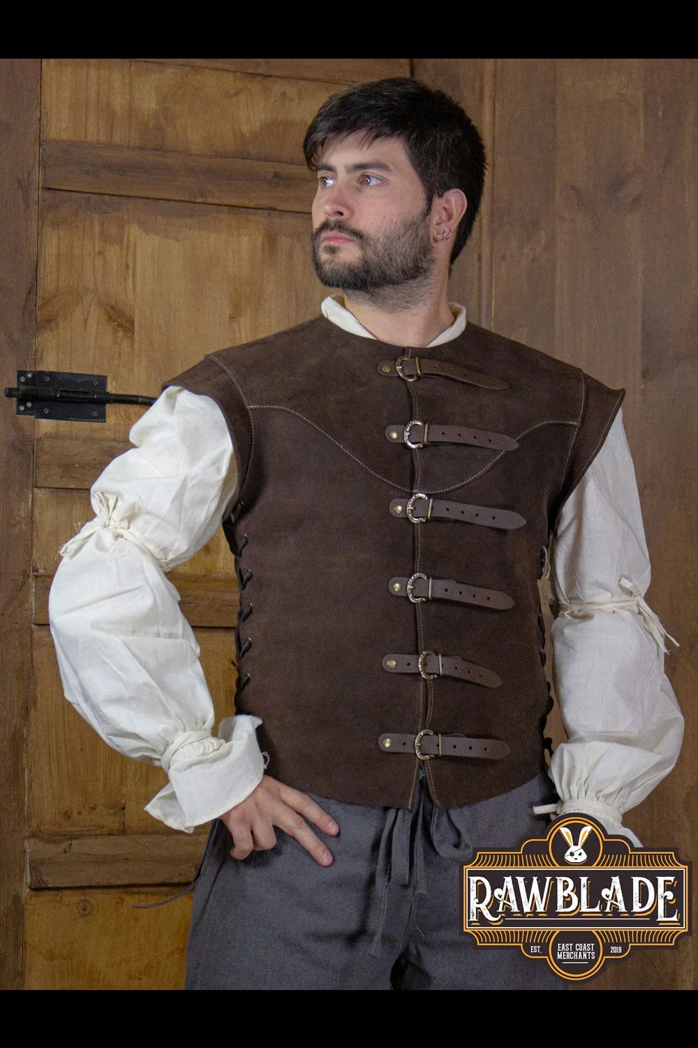 Jules Short Splitleather Jerkin - Image 6