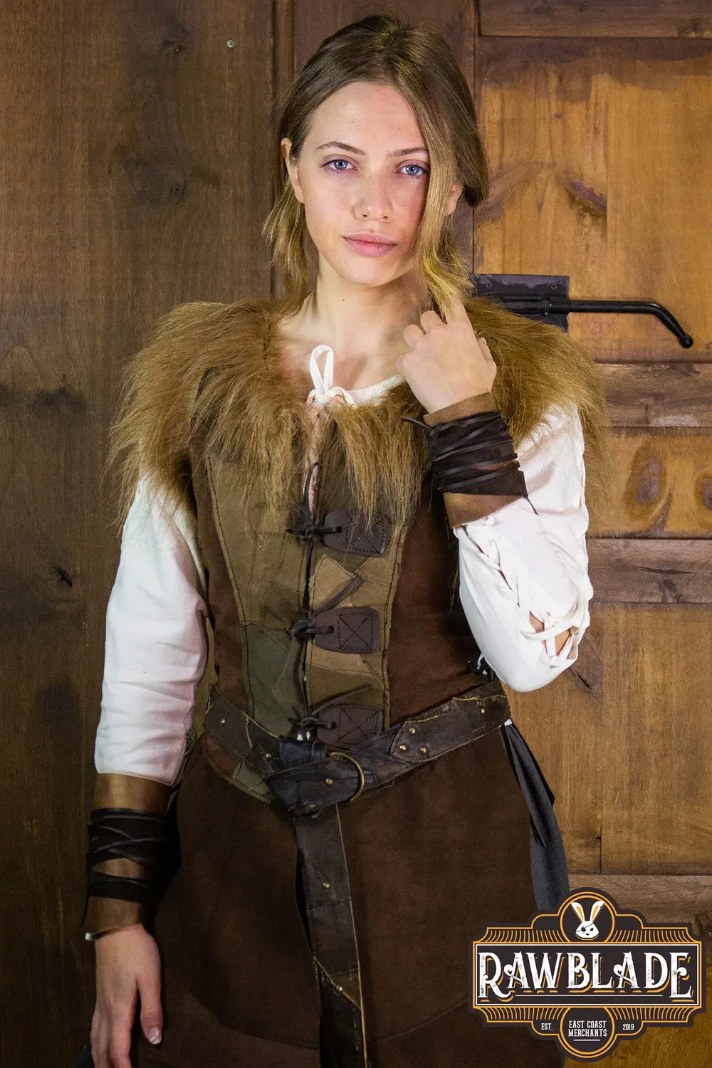 Falcon Woman Leather Jerkin - Image 4