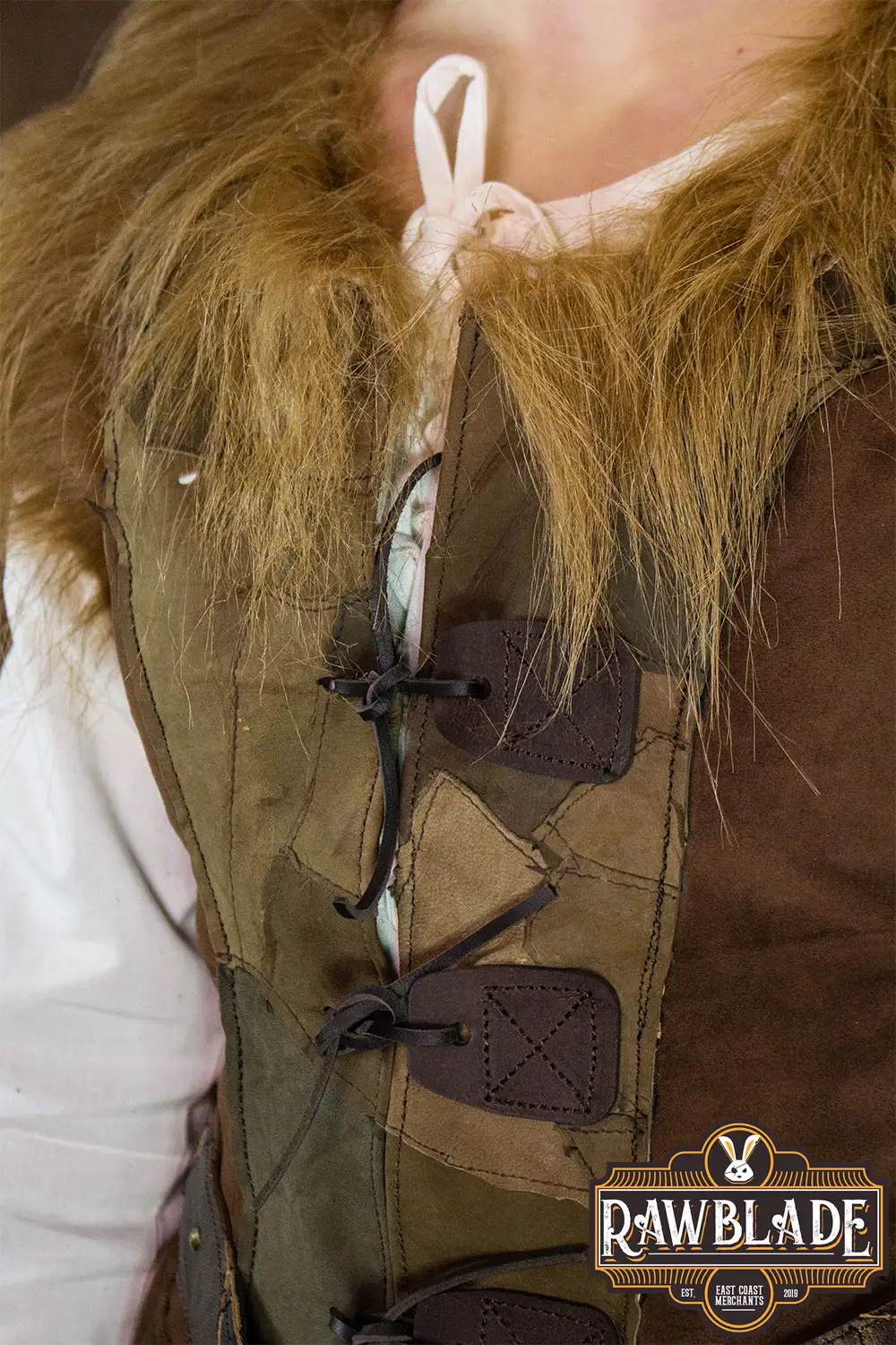 Falcon Woman Leather Jerkin - Image 6