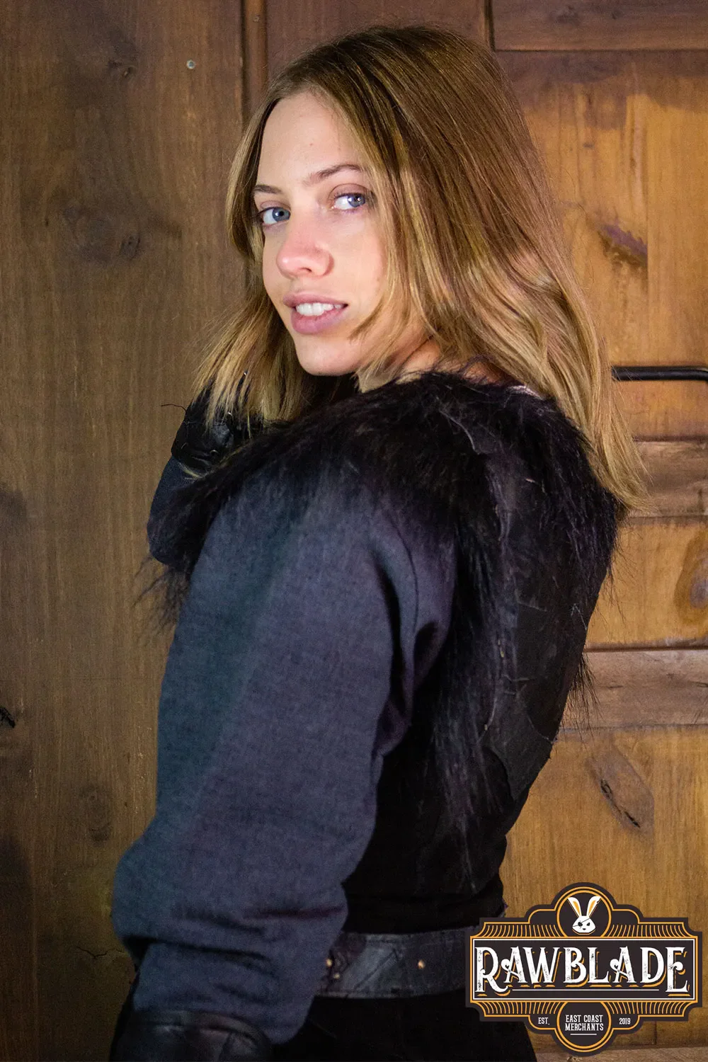Raven Woman Leather Jerkin - Image 6