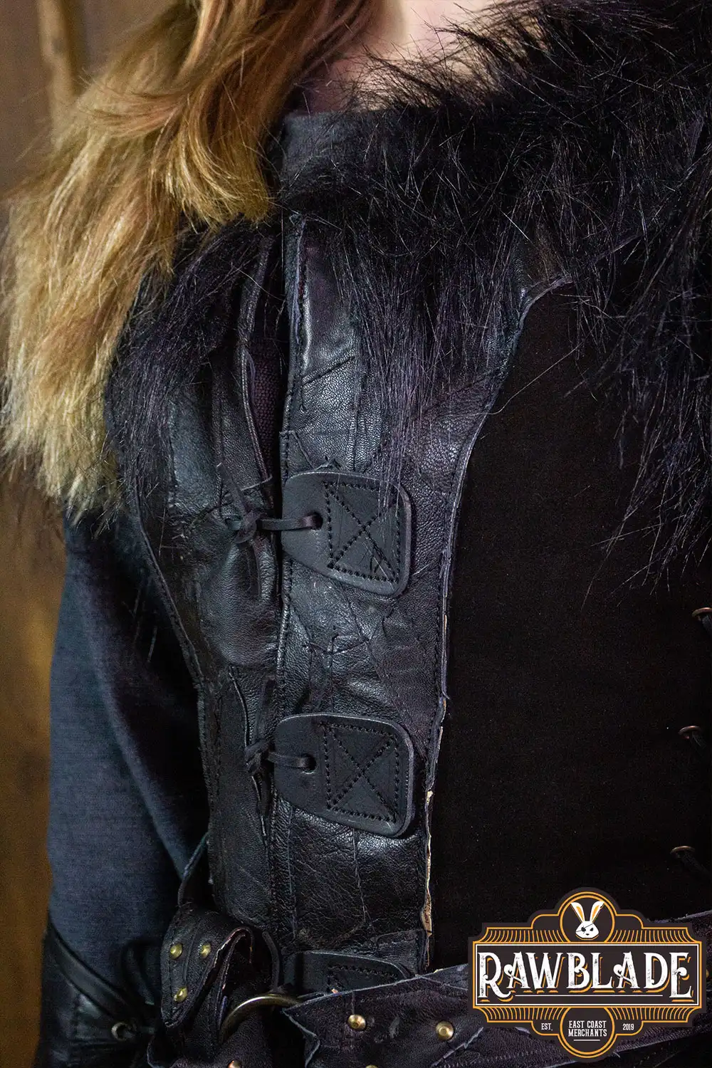 Raven Woman Leather Jerkin - Image 7