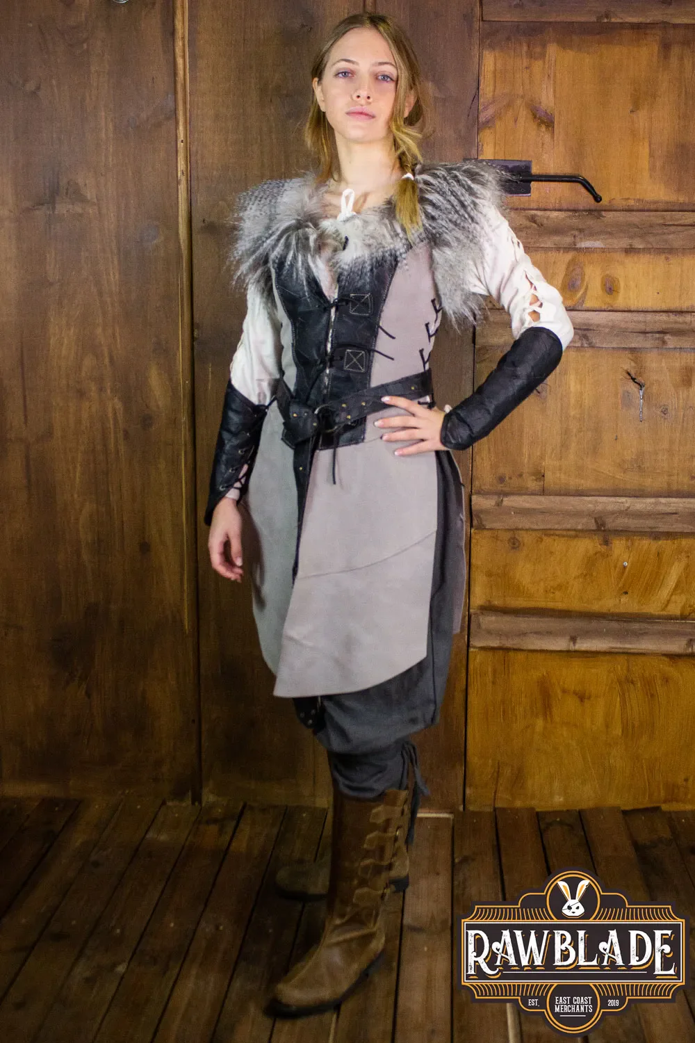 Owl Woman Leather Jerkin - Image 2