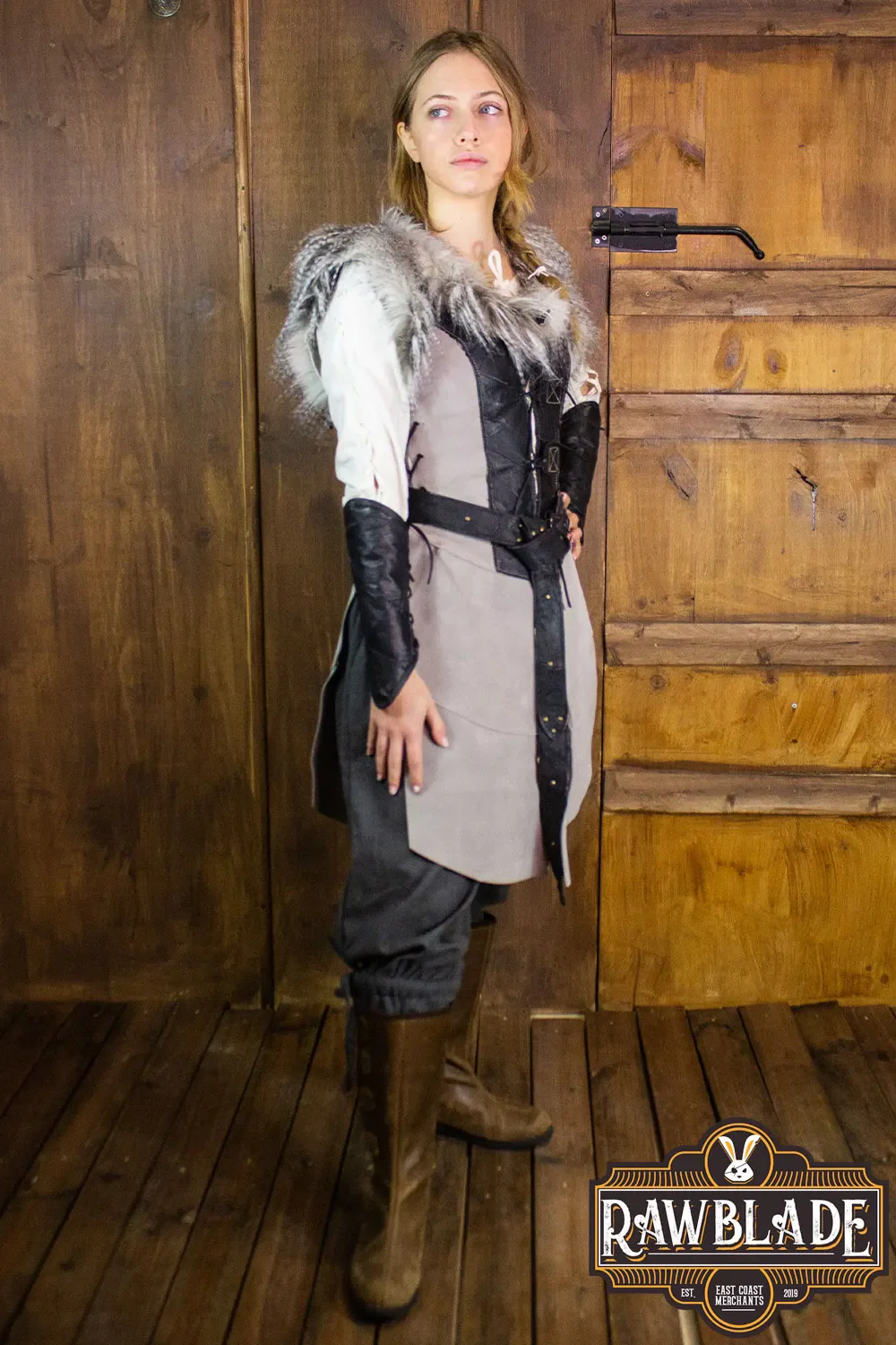 Owl Woman Leather Jerkin - Image 3