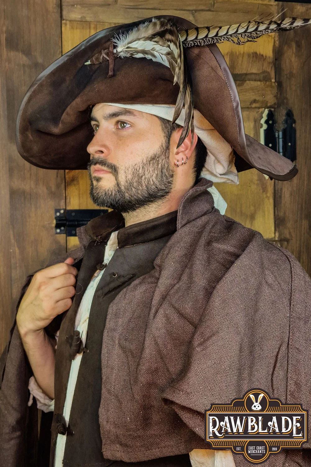 Captain Teague Hat with Feathers - Image 16