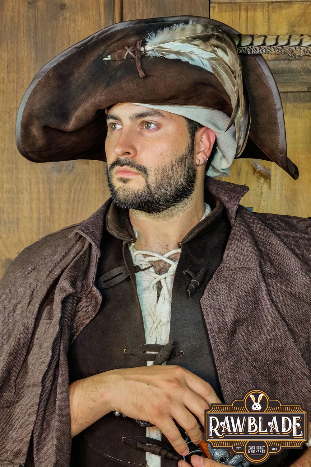 Captain Teague Hat with Feathers - Image 17