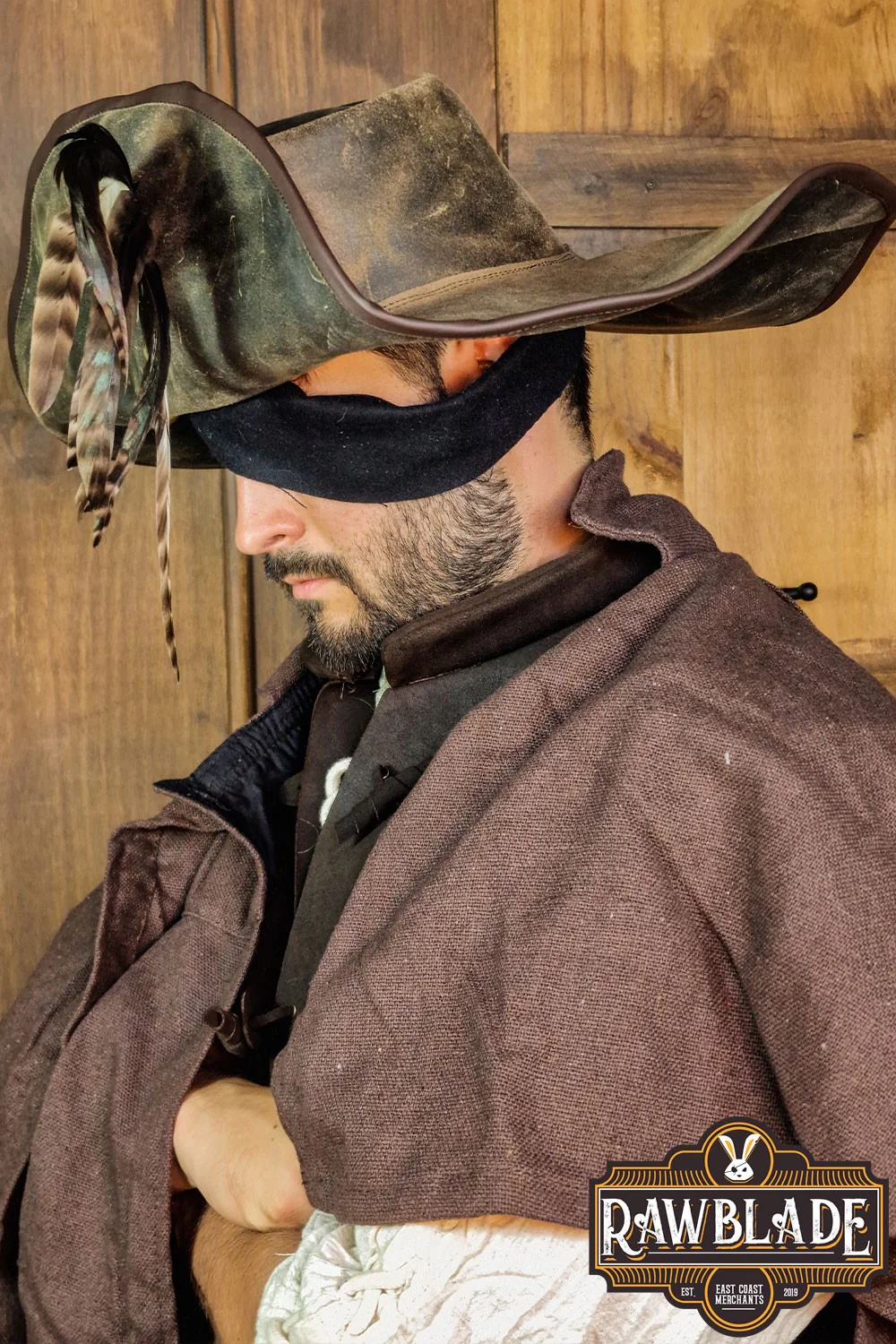 Captain Teague Hat with Feathers - Image 7