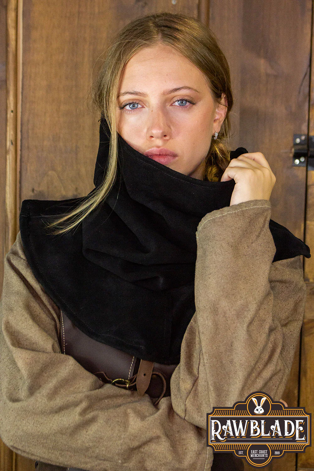 Morgan Splitleather Tube Gugel - Image 2